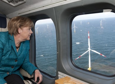 Merkel's government will now look at alternative energy sources - such as wind power.