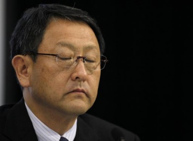 Toyota Motor Corp President Akio Toyoda during a press conference last week in Tokyo.