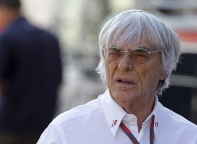Ecclestone is the current president and CEO of Formula One Management.