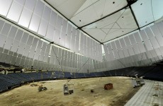 Here’s a cool time-lapse video of the Metrodome roof being re-inflated