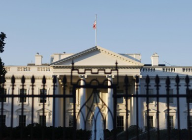 The White House pictured this morning.