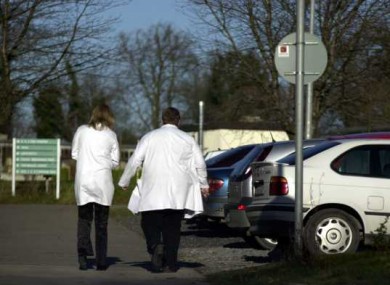 Doctors at Connolly Hospital in Dublin face a long walk to their cars if they refuse to learn about washing their hands