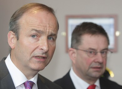 Micheál Martin and Éamon Ó Cuív (File photo)