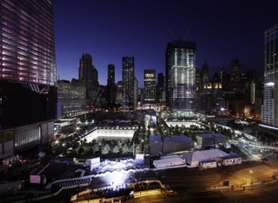 The site of the World Trade Centre as it is today.