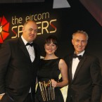 The winner of the Digital Editor category at the Eircom Spider Awards 2011 is Susan Daly at The Journal.ie

Photographed at the Convention Centre Dublin L/R Dara Ó Briain, Susan Daly and Stephen Grant from TV3