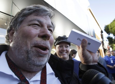 Tech-enthusiast Wozniak waited 20 hours in line to be the first Apple customer at the Los Gatos Apple store to buy the new iPhone
