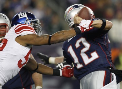 The Patriots suffered a setback against the Giants recently.