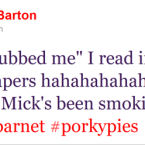 Joey Barton imparts his dubious political wisdom to the masses. 