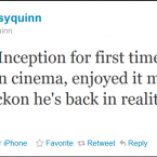 Tomas Quinn still can't quite get his head around Inception.