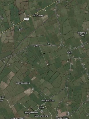 This satellite image of Co Limerick shows that Effin is more of a parish than a village, which might explain more why Facebook can't