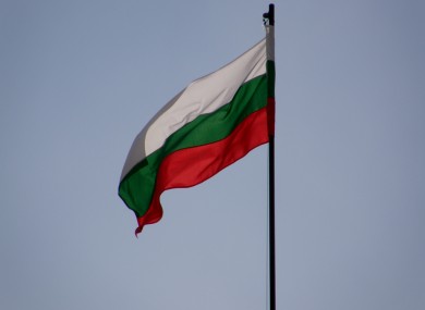 The national flag of Bulgaria