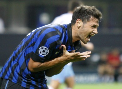 Zarate is on loan at Inter Milan.