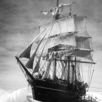 The Terra Nova trapped in pack ice and photographed by HG Ponting in December 1910. (Topham Picturepoint/PA Archives)