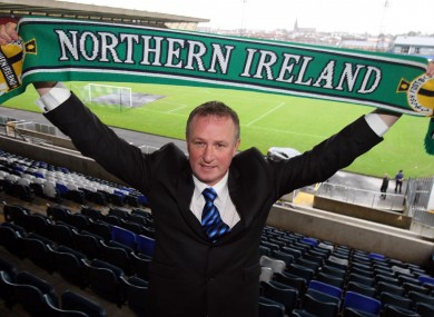 O'Neill was unveiled at Windsor Park today.