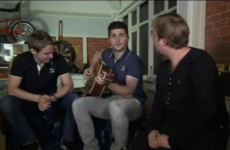 Not for Trap’s eyes: Shane Long gets the guitar out