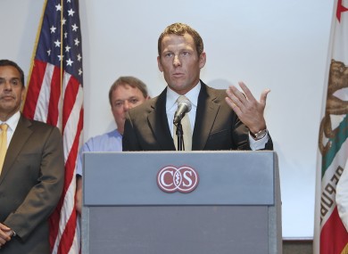 Lance Armstrong (file photo).