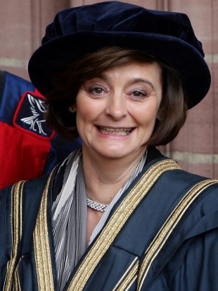 Cherie Blair outside Liverpool's Anglican Cathedral last July.