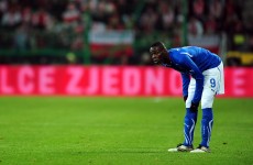 Balotelli’s Euro 2012 prospects take nosedive