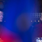 Prime minister of the exiled Tibetan government Lobsang Sangay, left, looks at the Tibetan spiritual leader Dalai Lama at a function to mark the 53rd anniversary of the unsuccessful revolt against China in 1959, in Dharmsala, India. (AP Photo/ Ashwini Bhatia)