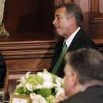 At the St. Patrick's Day luncheon on Capitol Hill (AP Photo/Pablo Martinez Monsivais