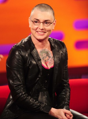 Sinead O'Connor during the filming of the Graham Norton show at the London Studios