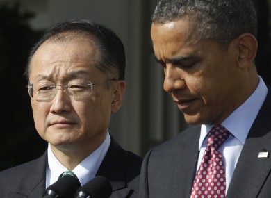 Jim Yong Kim with President Obama