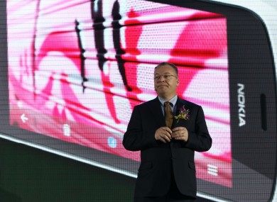 Nokia CEO Stephen Elop last month