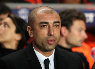 Chelsea manager Roberto Di Matteo: focused.