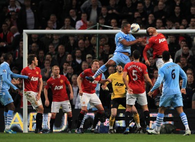Vincent Kompany rises above it