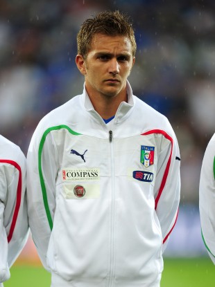 Criscito lines out against Ireland in a friendly.
