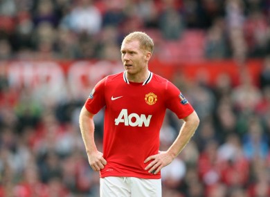 Scholes came out of retirment last January.