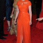 Ginnifer Goodwin in a bright Monique Lhuillier