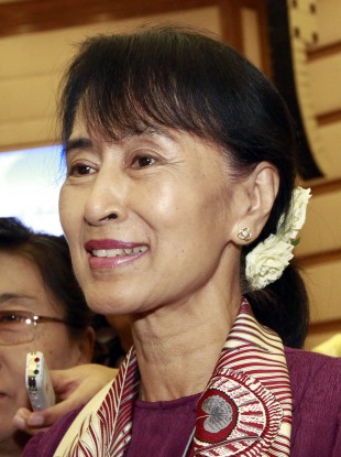 Aung San Suu Kyi.