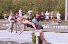 VIDEO: Take a nine-second break to watch this steeplechase runner take a dunk