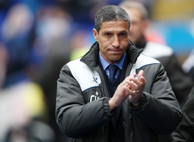 On the move: Chris Hughton.