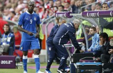 Croatian fan threw banana at Balotelli – report