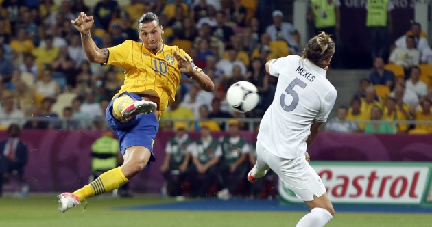 This Zlatan Ibrahimovic scissor-kick might be the goal of Euro 2012