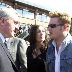 Talking shop with Bertie at the races. Better days.