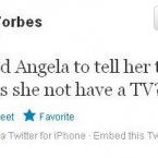 Does the German Chancellor have a TV? 