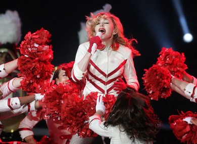 Madge performing in Edinburgh on Saturday