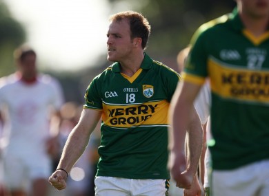 Darran O'Sullivan celebrating after last Saturday's clash in Killarney.