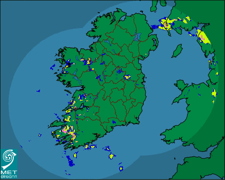 rainfall wednesday evening