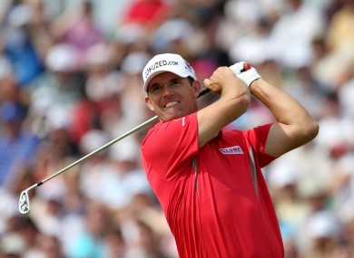 Harrington during the British Open.