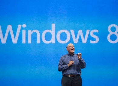 Microsoft CEO Steve Ballmer talking about the new OS