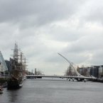 Looking towards the Samual Beckett Bridge in Dublin's docklands. Photo: @Ireland_2012
