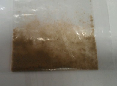 HSE image of brown powder substance known to contain MDMA Ecstasy and PMMA