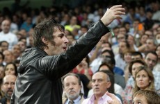 VIDEO: Don’t look back in anger… but Liam Gallagher was kicked out of the Bernabeu last night