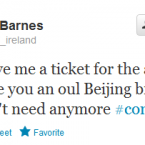 Paddy Barnes is desperate for a ticket for the match.