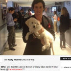 Rory McIlroy meets a new friend.