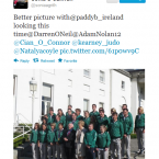 The Irish Olympians meet Michael D.